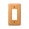 Amerelle Amerelle Contemporary Brown 1 gang Wood Decorator Wall Plate 1 pk 901RL - alternate 1
